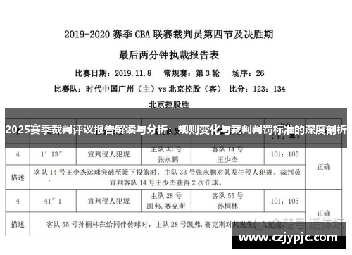 2025赛季裁判评议报告解读与分析：规则变化与裁判判罚标准的深度剖析